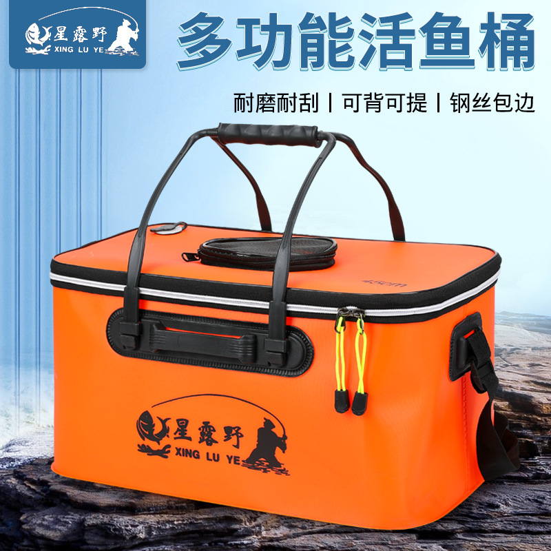 Складное ведро EVA, ведро для живой рыбы, сумка для рыбы, оптовая продажа