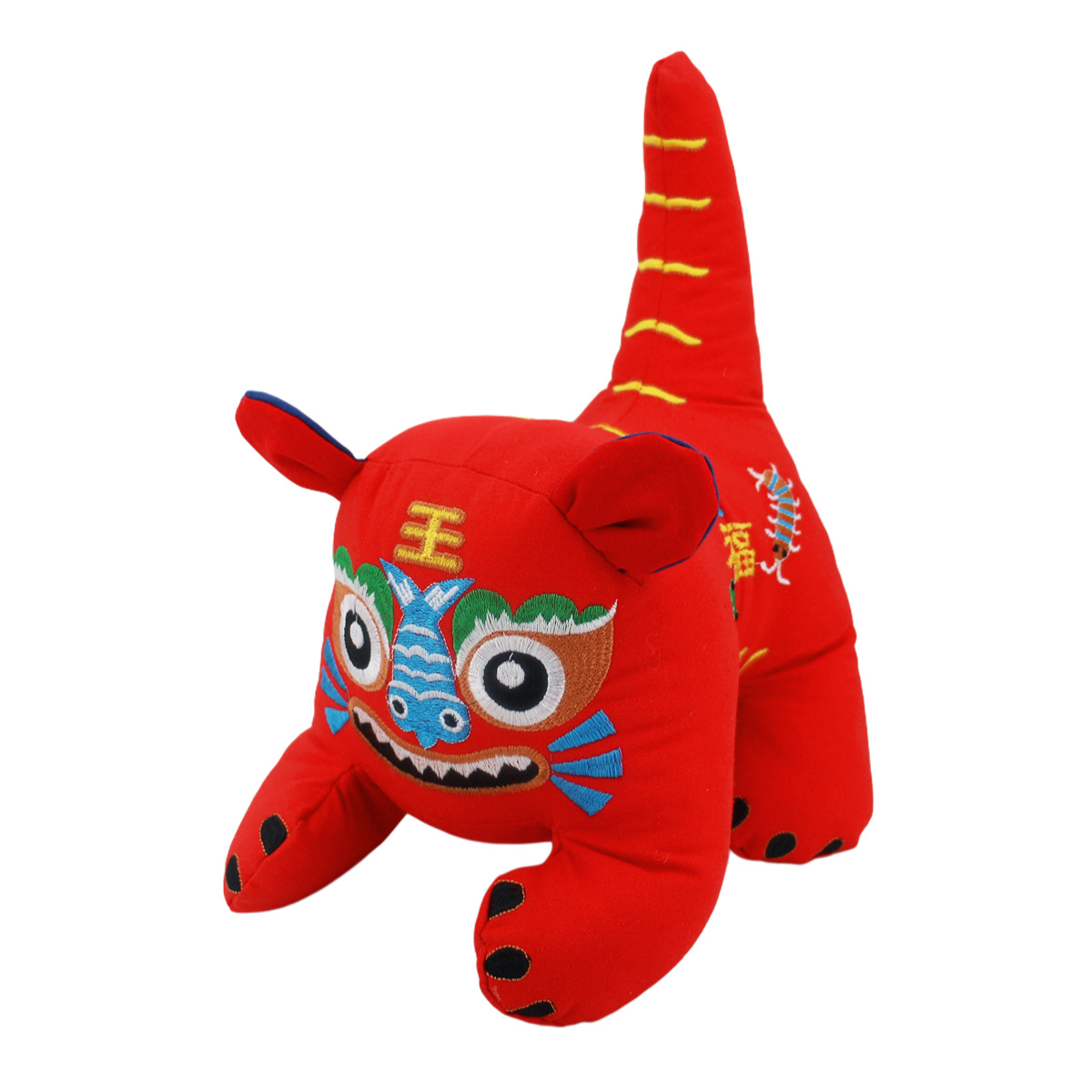 Embroidery National Tide Cloth Tiger Traditional Folk Characteristic Handicrafts Full Moon Baby One Year Old Baby Wholesale