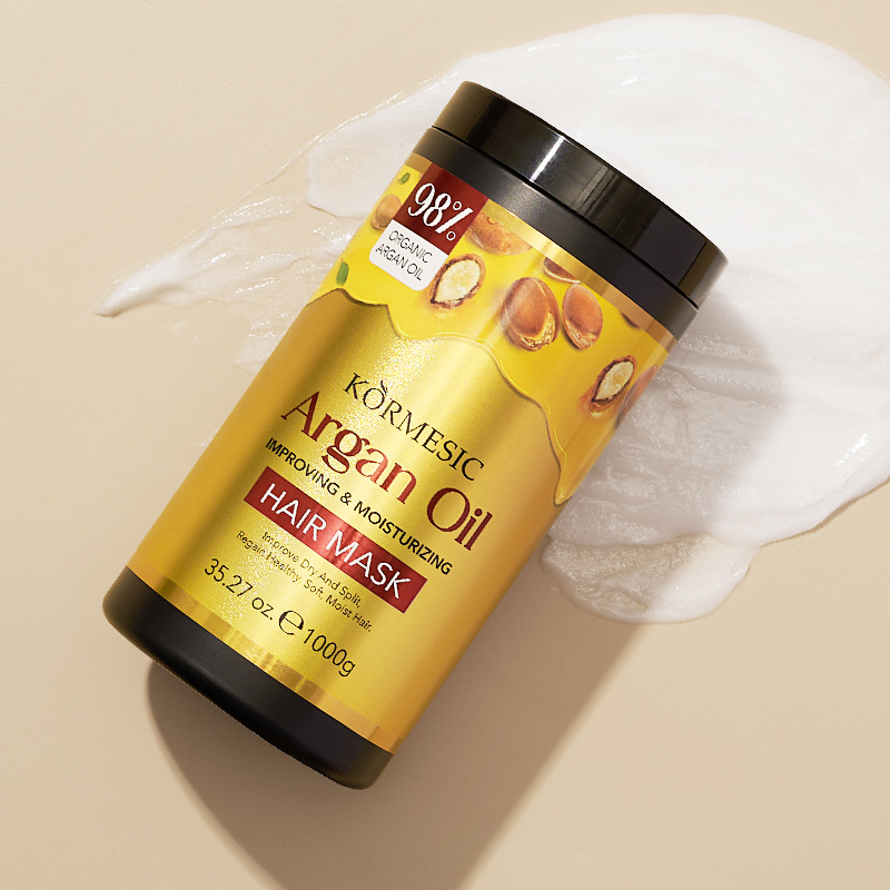 Kormesic Full English Argan Oil Hair Mask Hair Mask Cross-Border Export Hair Care Manufacturer Wholesale