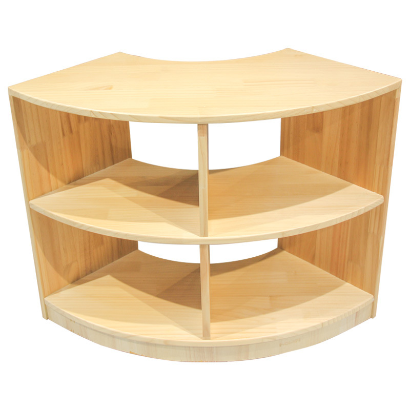 Kindergarten Curved Area Cabinet Area Corner Corner Cabinet 45 Degree 90 Degree Solid Wood Corner Cabinet