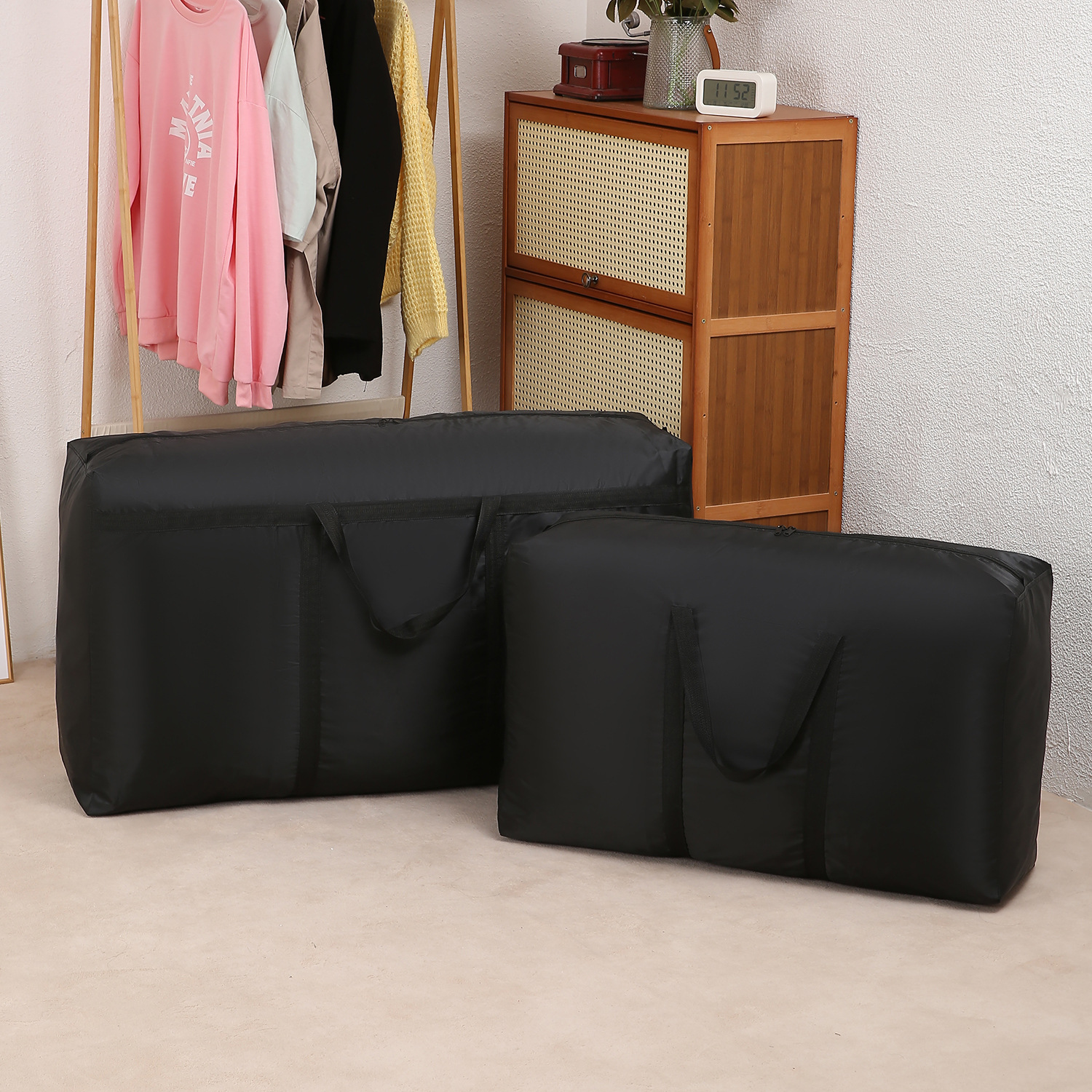 Moving Bag Wholesale Large Oxford Cloth Strong Reinforced Thickened Luggage Bag Large Capacity Moving Packing Bag Cross-Border