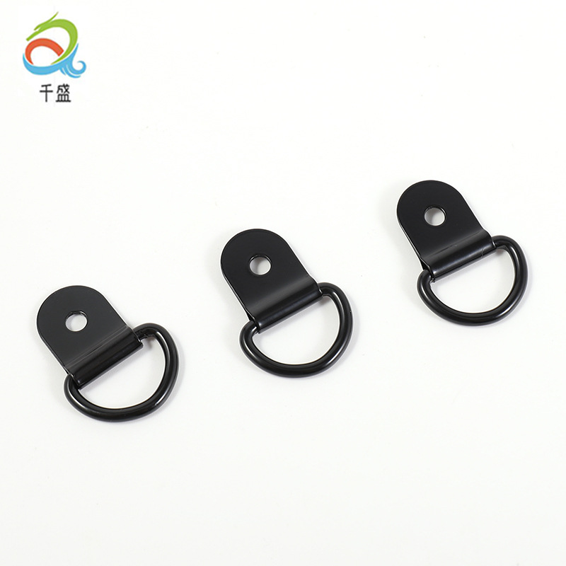 in stock wholesale half ring D buckle plus iron d pull ring outdoor V fixed hook mobile phone case accessories D fixed buckle