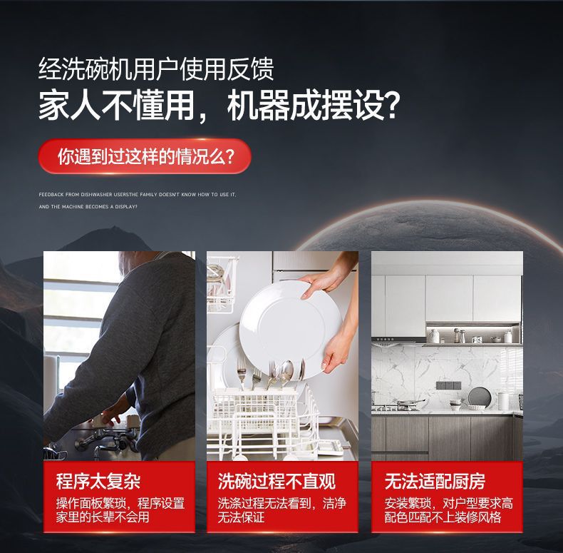 Посудомоечная машина 2025 без установки W8Max, умная, настольная, встроенная, на 8 персон, большой объем