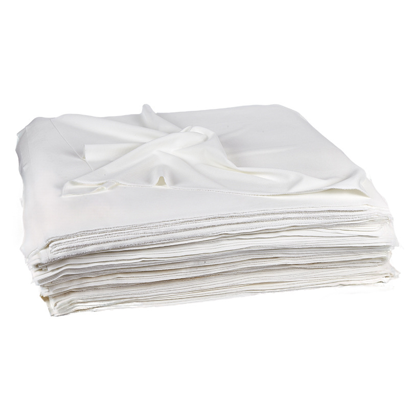 Wholesale Large Pieces of White Rag by the Pound, Oil-Absorbing, Water-Absorbing, Lint-Free, Dust-Free Cleaning Cloth, Polyester-Cotton Industrial Machine Wiping Cloth