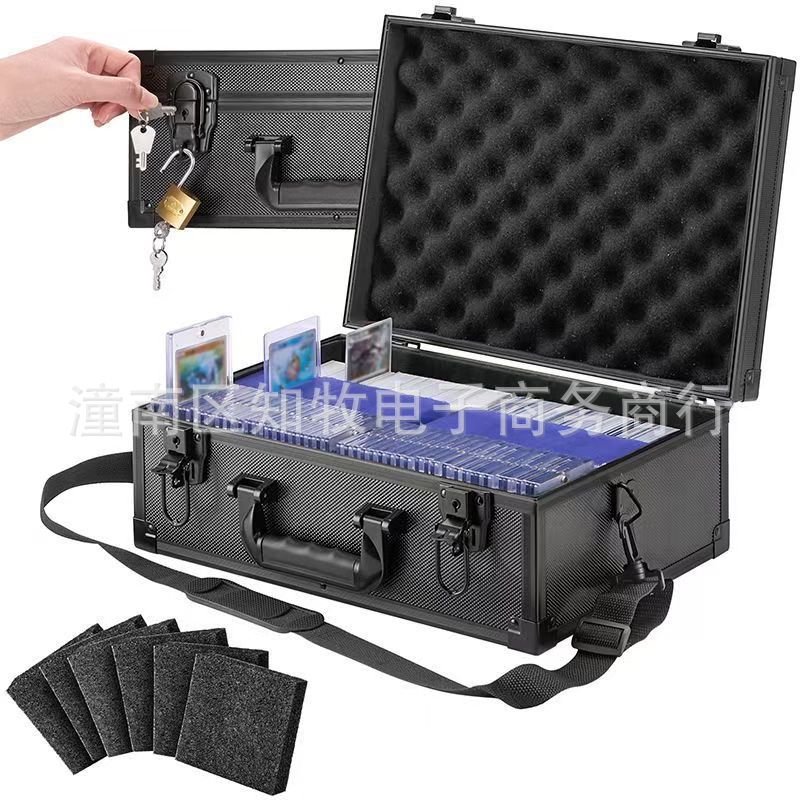 Коробка для коллекции карт с шестью слотами PSA/BGS, алюминиевая рамка, коробка для оценочной платы, металлический чемодан для карт