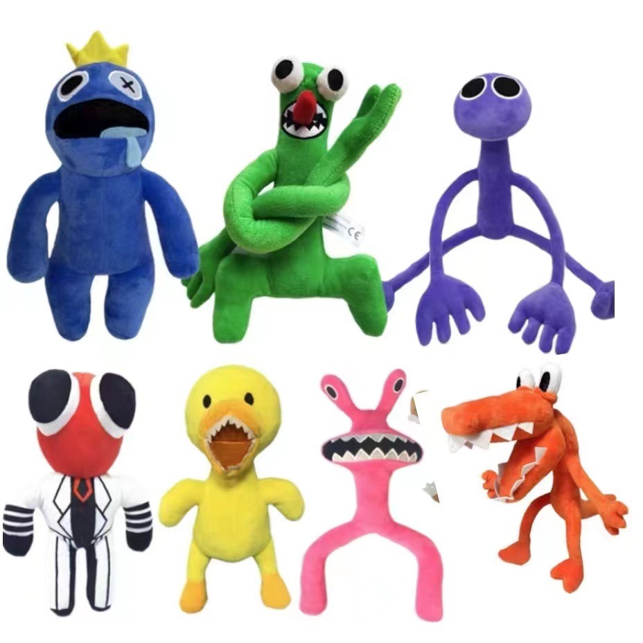 Кросс-бордерная игрушка Роблокс Рейнбоу Фрэндс с короной и крокодилом-антом, мягкая игрушка