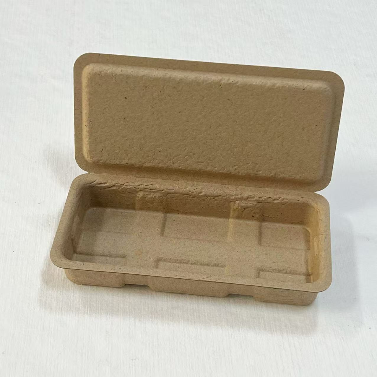 Pulp Molded Environmental Pen Case in stock Wholesale Paper Packaging Box Stationery Gift Pen Case Pen Case Printable Pen