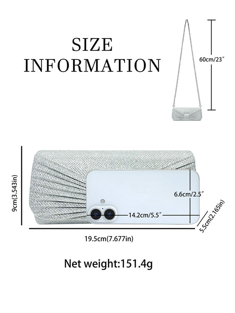 New Fashion Banquet Bag Shiny Clutch Bag Ladies Chain Crossbody Shoulder Mini Bag Celebrity Dress Cheongsam Bag