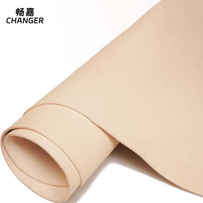 Original Color Imported Vegetable-Tanned Leather, Grade a First Layer Cowhide Saddle Leather Belt, Handmade Bag, Genuine Leather Manufacturer, Tree Paste Leather