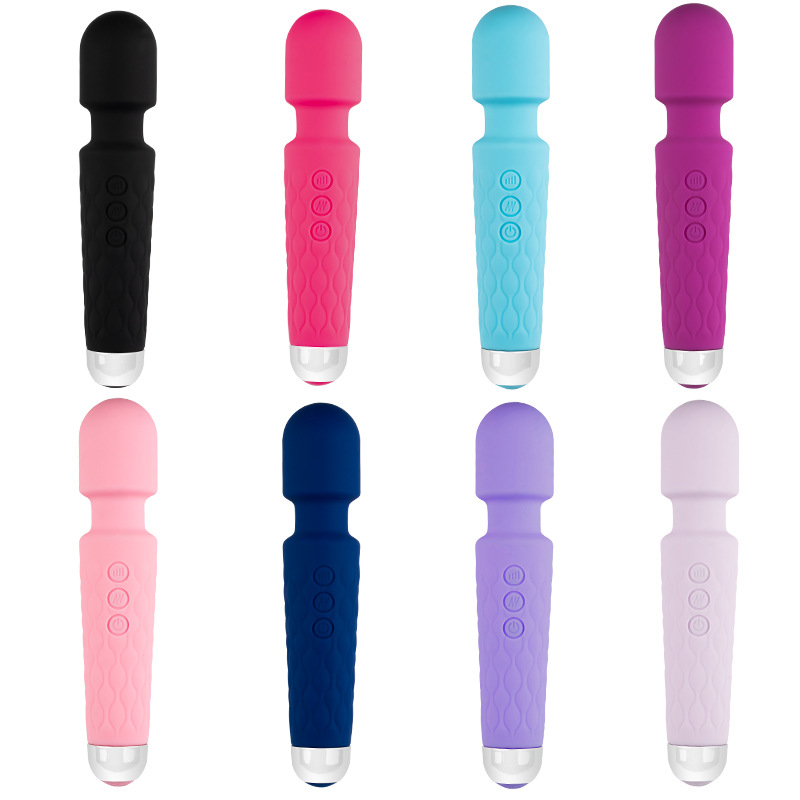 8-Speed 20-Frequency Instant Charging Av Stick Knight Stick Female Products Changeable Silent Waterproof Masturbation Strong Vibration