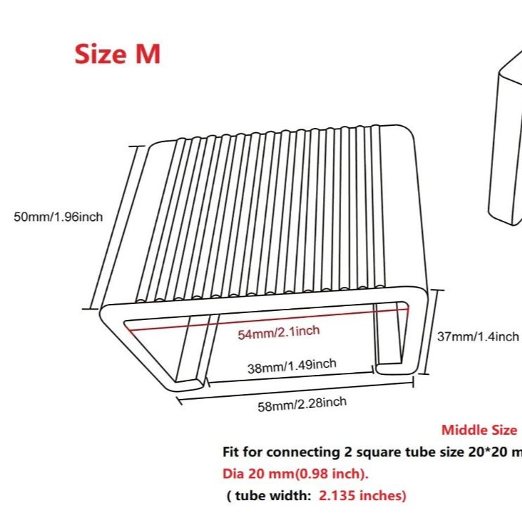 Outdoor sofa plastic card sofa connector U-shaped buckle outdoor sofa fixed connection buckle plastic buckle