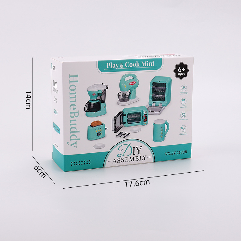 Children's play toys diy assembled manual mini simulation home appliance model doll house accessories factory customization