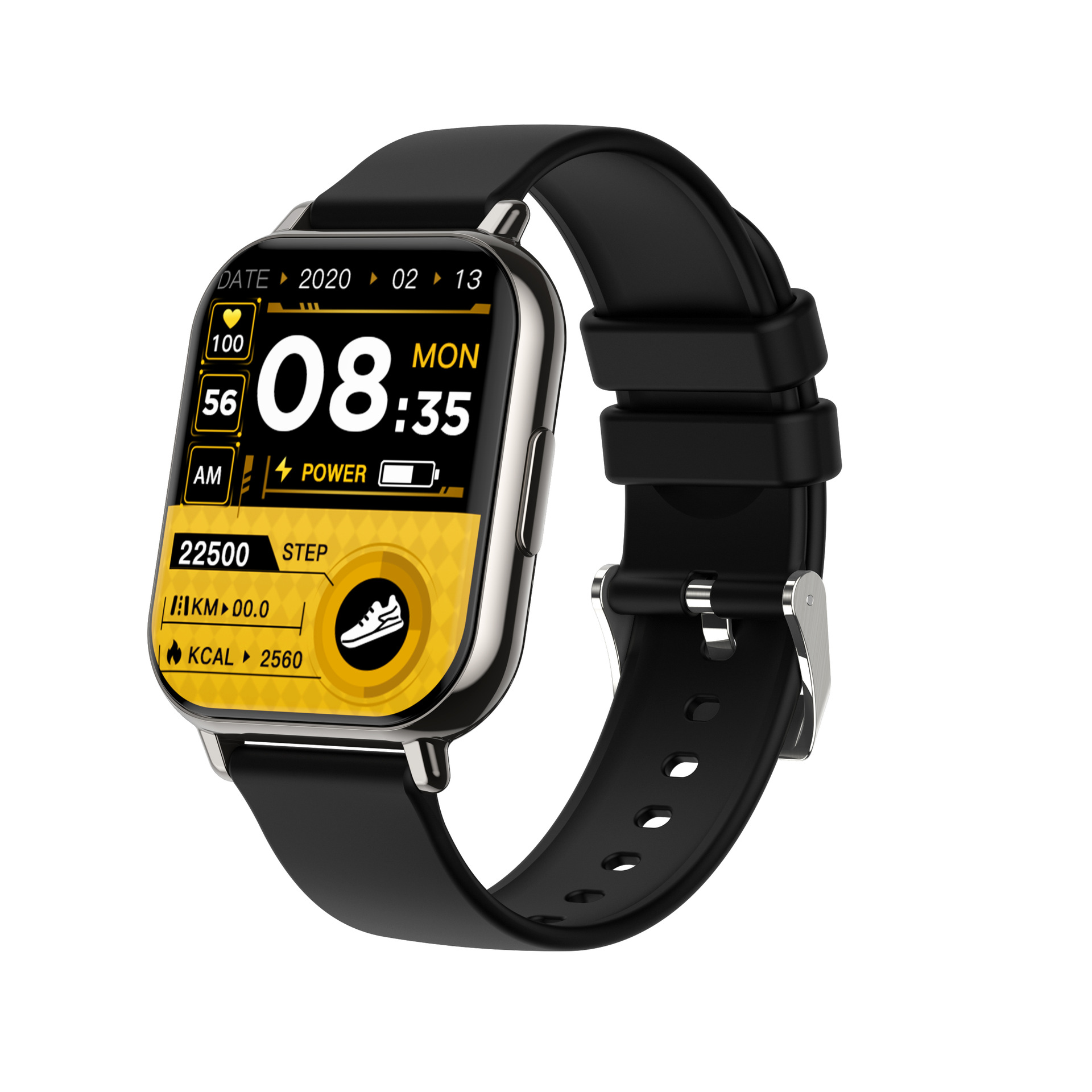 Умные часы H9Plus, Bluetooth вызов, экран высокого разрешения, подсчет шагов, сердечный ритм, давление, многофункциональные часы с Хуачянгбэй