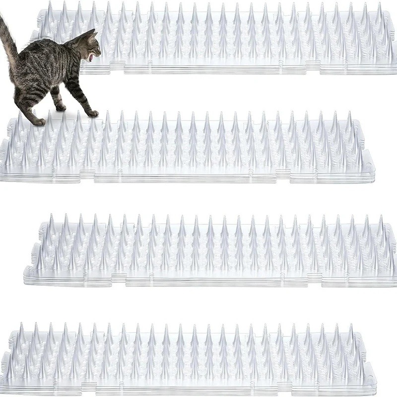 Cross-Border Supply of Pet Transparent Plastic Rain-Proof and Cat-Proof Mats Suitable for Indoor and Outdoor Pigeon and Squirrel Bird-Repelling Spikes