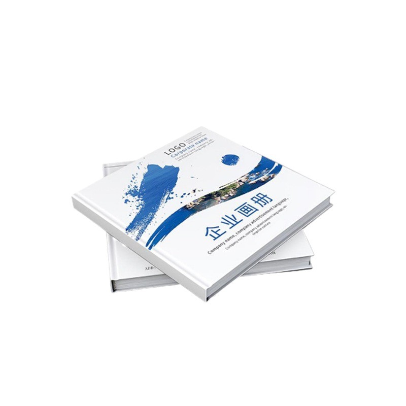 Album Printing Brochure Sample Magazine Manual Glue-Bound Hardcover Corporate Book Leaflet Printing Factory