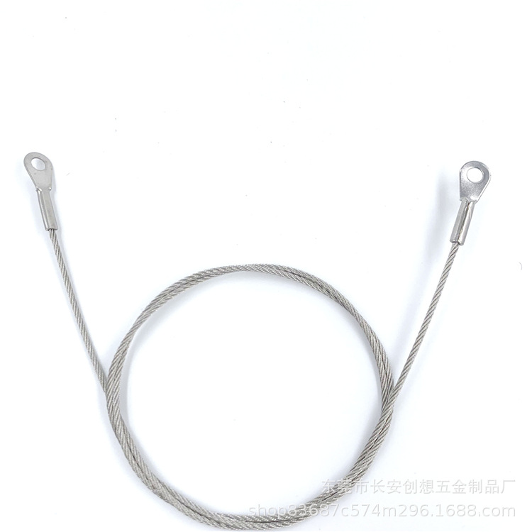304 Stainless Steel Wire Rope Pressed Stainless Steel Terminal Galvanized Rubber Coated Steel Wire Rope Pressed Aluminum Sleeve High Quality and Low Price