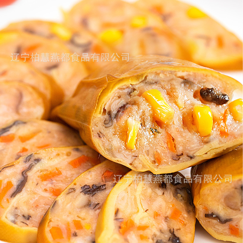 Bai Huipeng Sihui Diet Bean Skin Meat Roll 80g Bean Roll Snack Chicken Roll Nutrition Instant Northeast Specialty