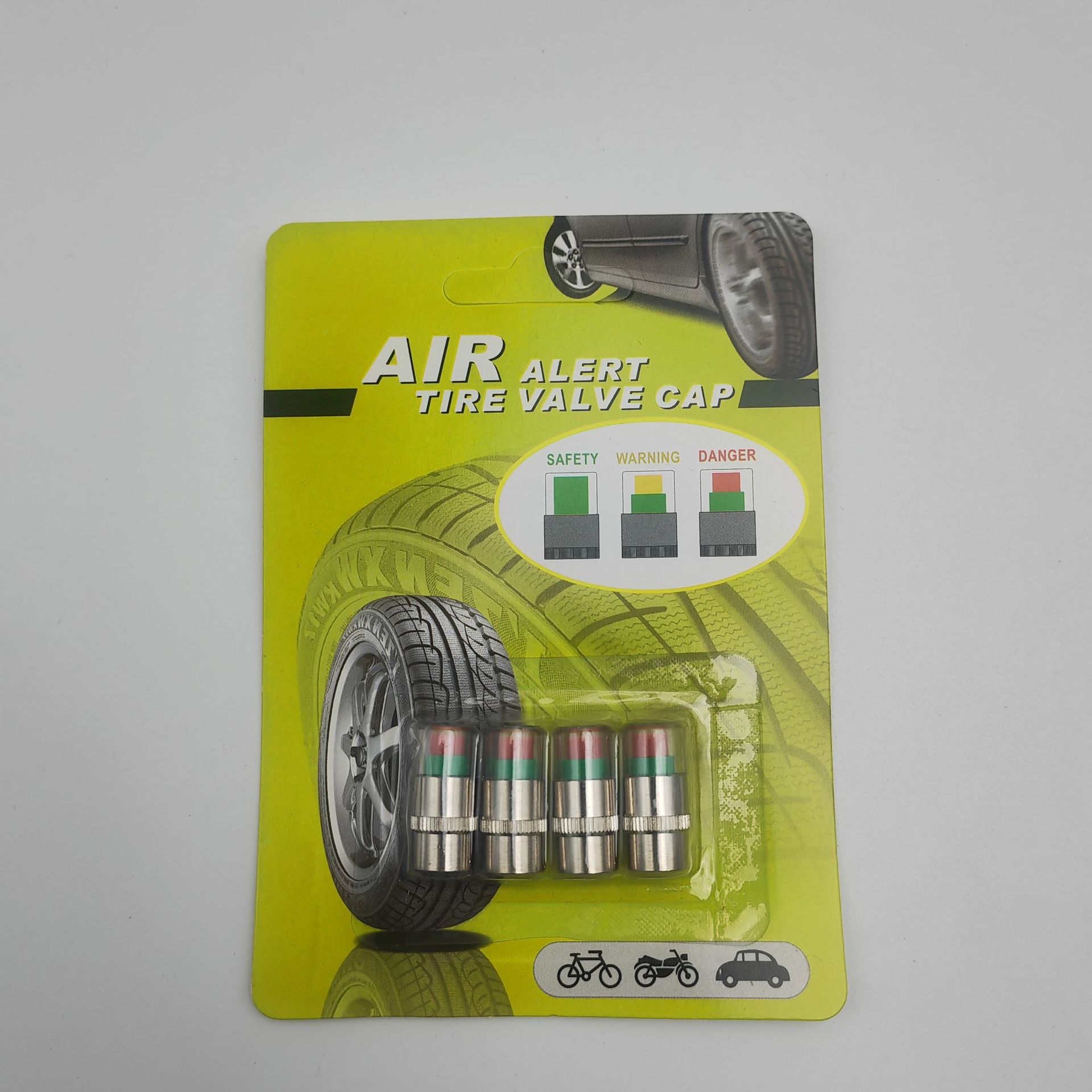 Car Tire Pressure Monitor Stainless Steel Valve Tire Pressure Detection Cap Neutral Car High-precision Tire Pressure Cap