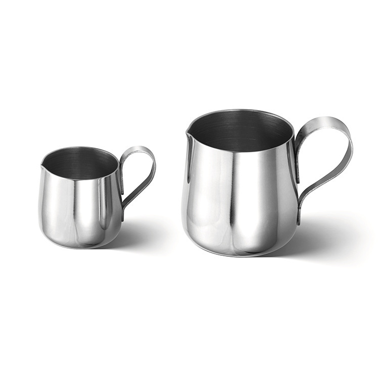 Manufacturer 304 Stainless Steel Mini Milk Jug Latte Art Cup Spout Latte Art Cylinder Small Milk Jug Coffee Milk Cup Coffee Tools