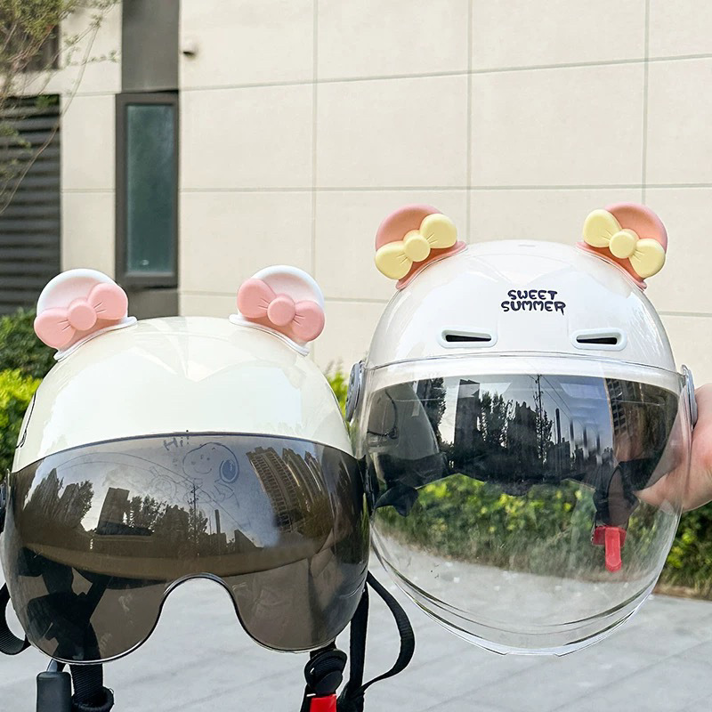 Helmet decorations bear ears cute motorcycle decoration modified accessories cat ears bow casual stickers electric