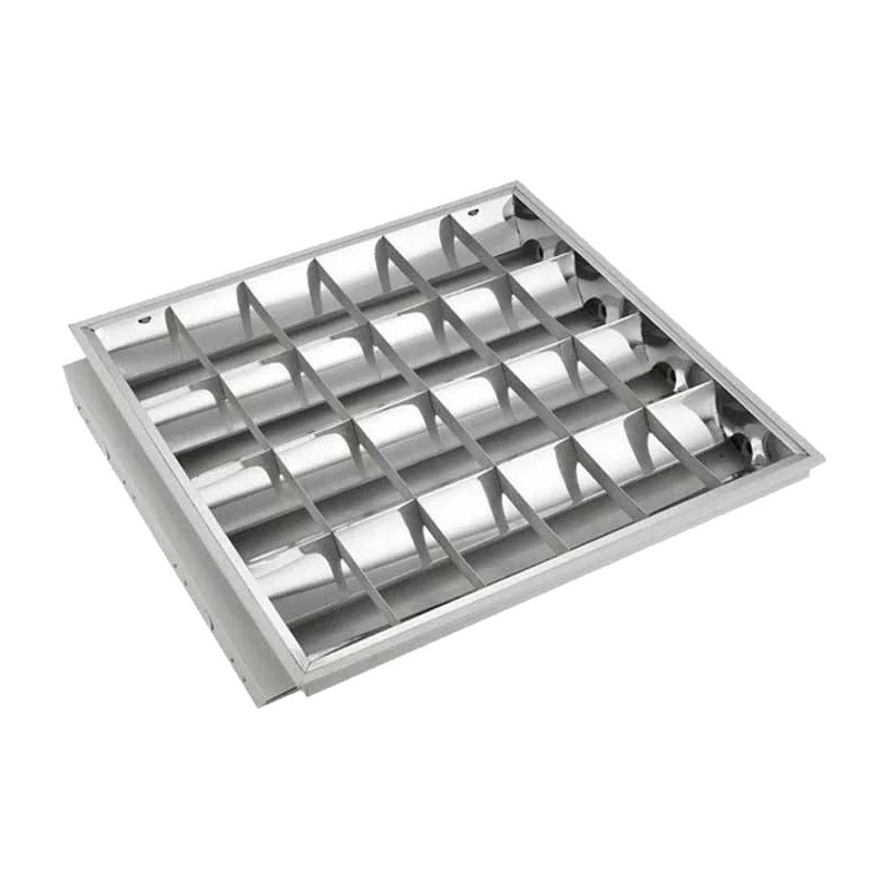 Surface-Mounted Grille Light Panel T8 Ceiling-Mounted Suspended Led Surface-Mounted Grille Light Double-Tube Three-Tube Warehouse Supermarket Lighting