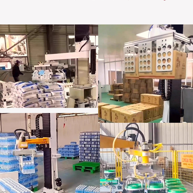 Palletizing Robot Column Arm Fully Automated Assembly Line Equipment Carton Sack Snakeskin Bag Handling and Stacking Machine