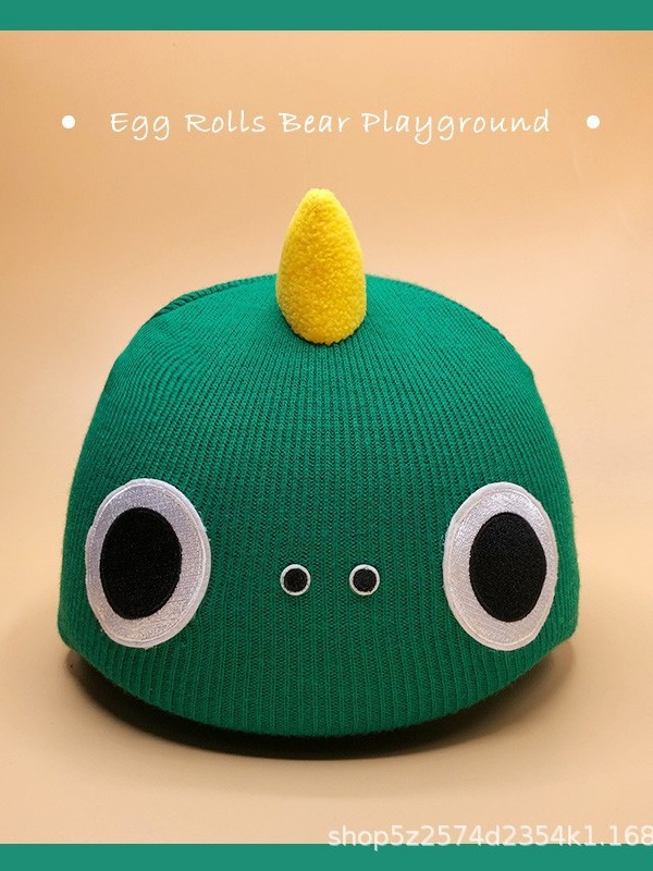 Xiong Yuye original knitted elastic cartoon girl cute ski helmet cap cover decorative balance car paraglider