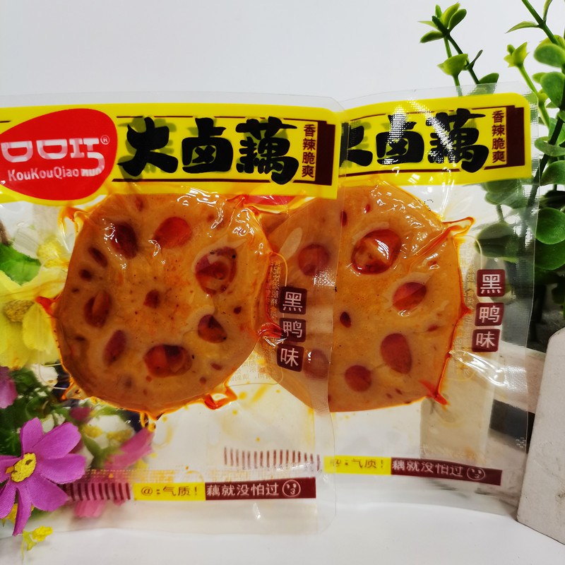 Большие маринованные коренья лотоса Kaokou Qiao, острые/черные утки, 2 вкуса, овощные продукты, оптовая упаковка 5 цзин