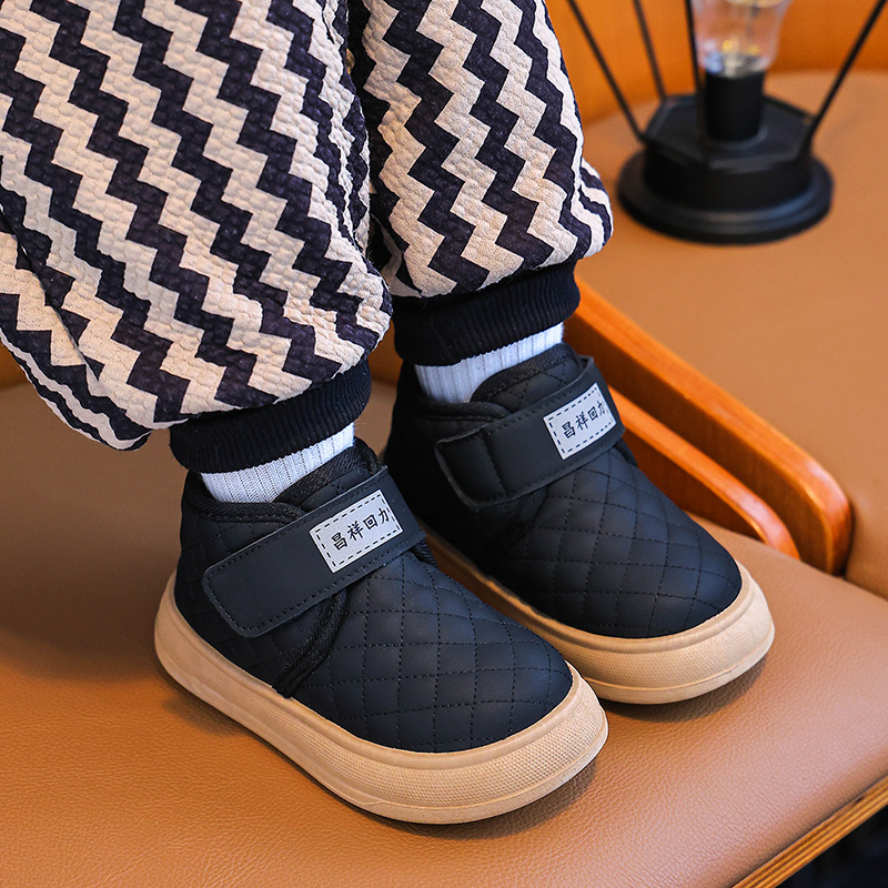 Winter Children's Snow Boots Boys and Girls fleece-lined Boots Thickened Warm Children's Shoes Baby Cotton New Boots