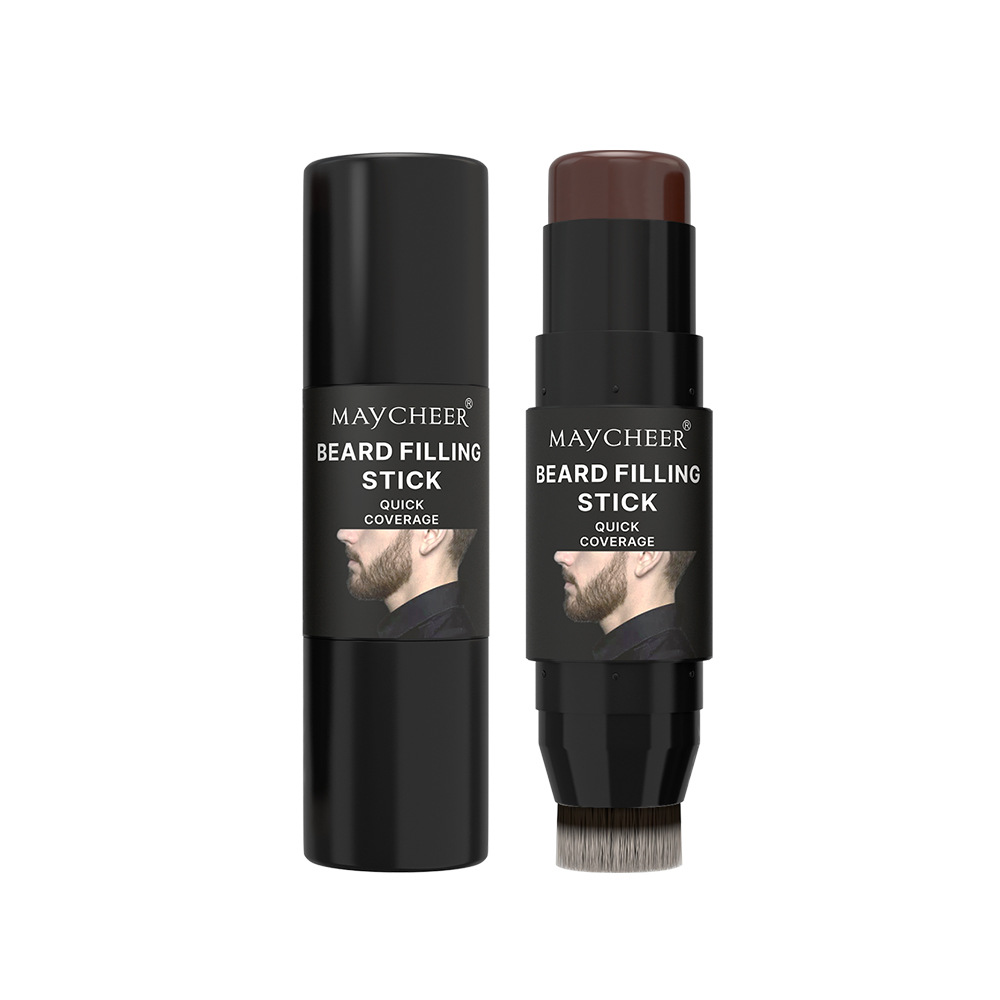 Maycheer Beard Color Replenishing Stick with Brush Head Two-In-One Waterproof Natural Thick Hair Filling Stick Cross-Border Export