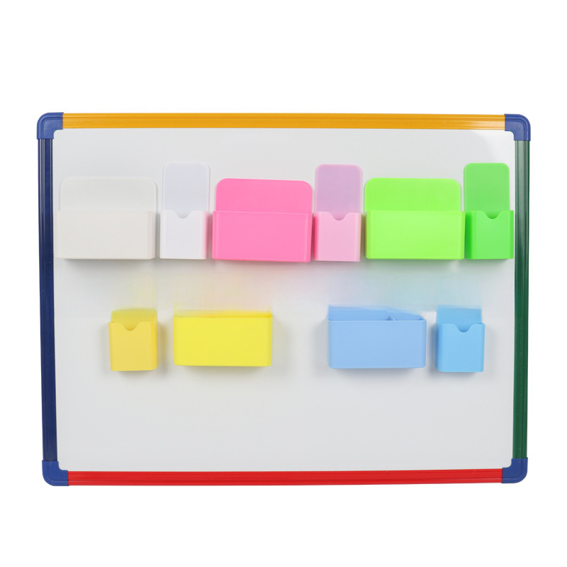 Creative children's whiteboard pen holder whiteboard magnetic plastic multifunctional stationery storage box factory direct sale