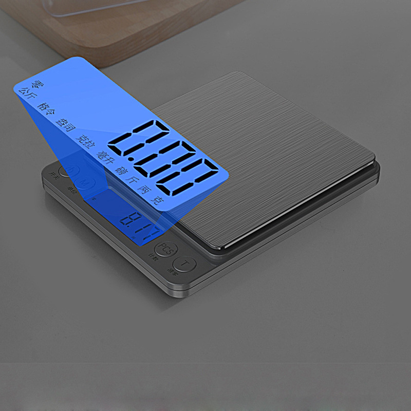 Kitchen Digital Scale Small Gram Scale 0.1g High-Precision Digital Scale Accurate Weighing Kitchen Scale Household Jewelry Gram Scale