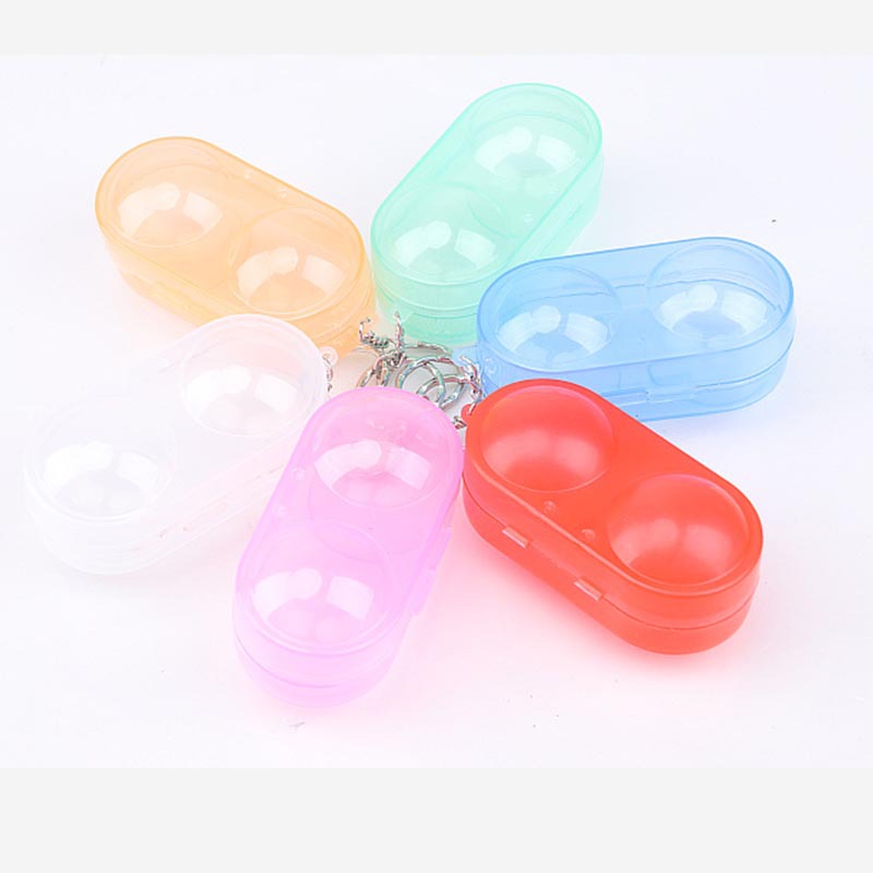Table Tennis Box Outdoor Ball Box Plastic Transparent Portable Table Tennis Ball Storage Box 2 Pack