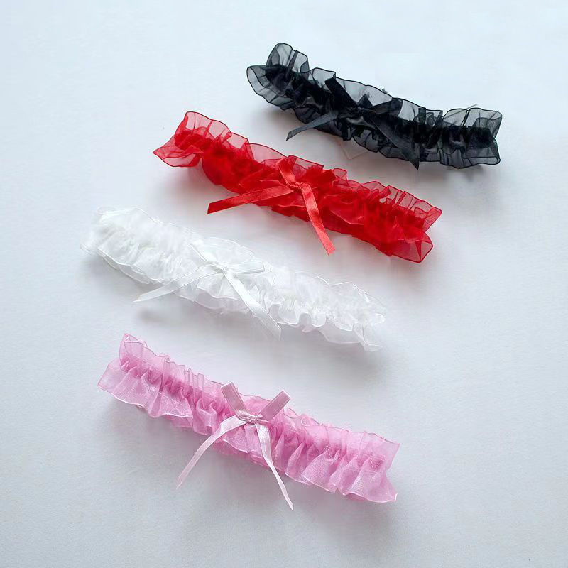 Кросс-бордерные новые аксессуары для воротника из марли с бантом для принцессы, кольцо для бедра, свадебные аксессуары, воротник для шеи, чулки для ног