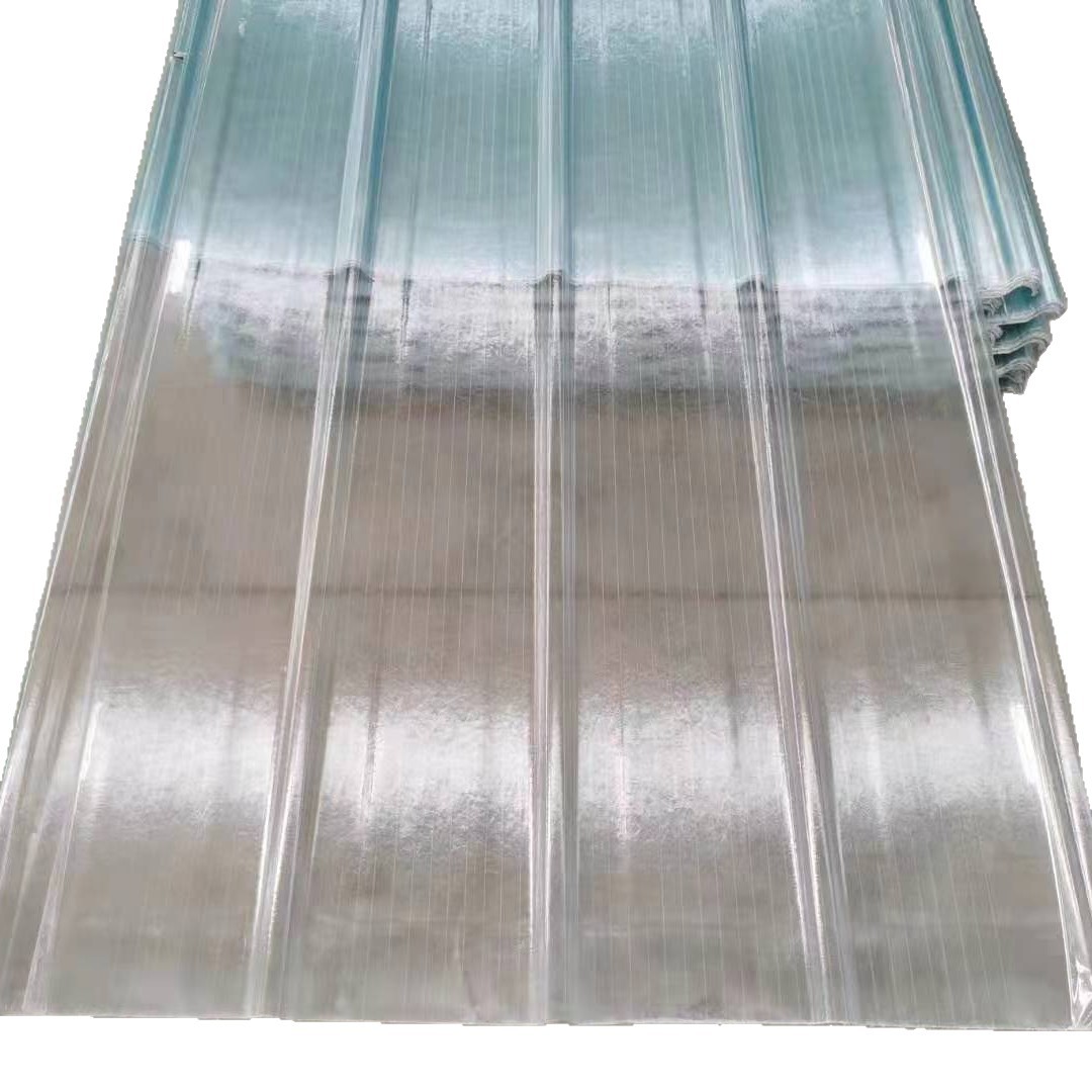 Transparent Pc Polycarbonate Tile 840 Type High Light Transmittance Roof Workshop Lighting Tile Impact Resistant Flame Retardant Anti-Uvpc Tile