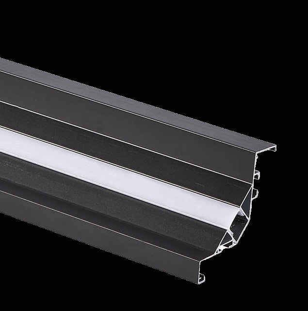 Honeycomb panel secondary aluminum beam integrated ceiling living room dining room dust-free curved surface inclined luminous aluminum beam