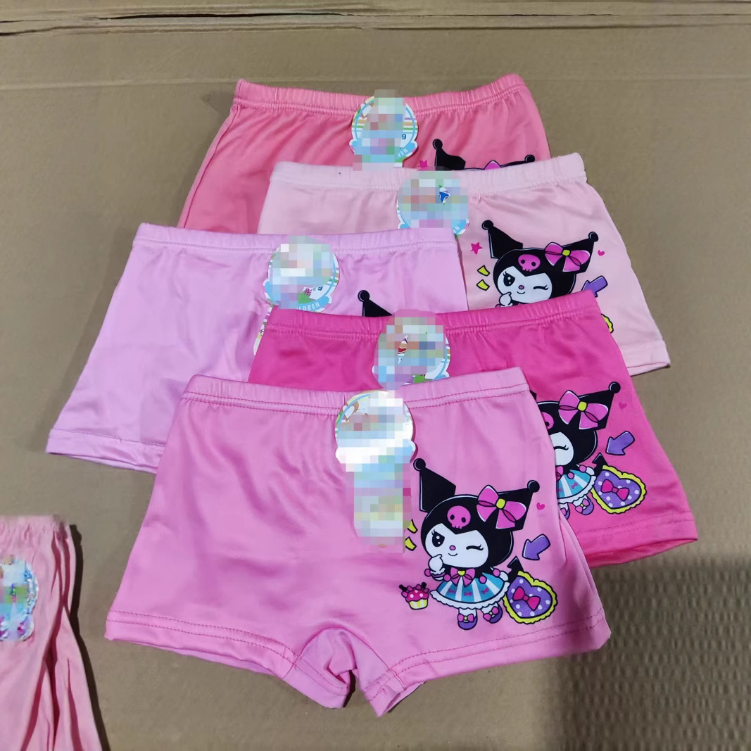 Cute cartoon children's underwear milk silk children's underwear boys boxers girls boxers factory direct sales