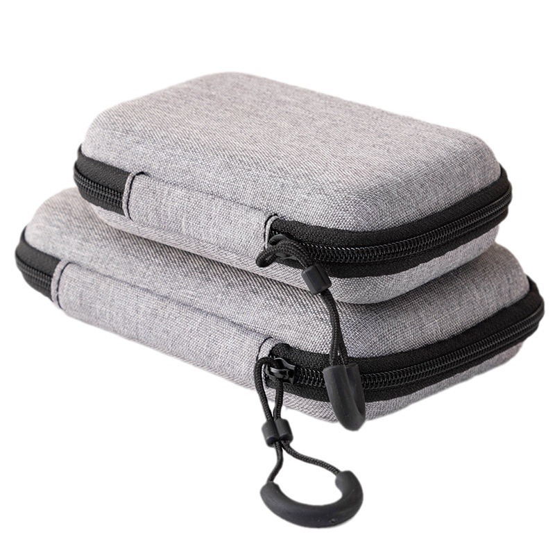 Round Eva Cosmetics Bag, Headphone Bag, Data Cable, USB Flash Drive Packaging Box, Digital Electronic Product Bag, Logo Printable