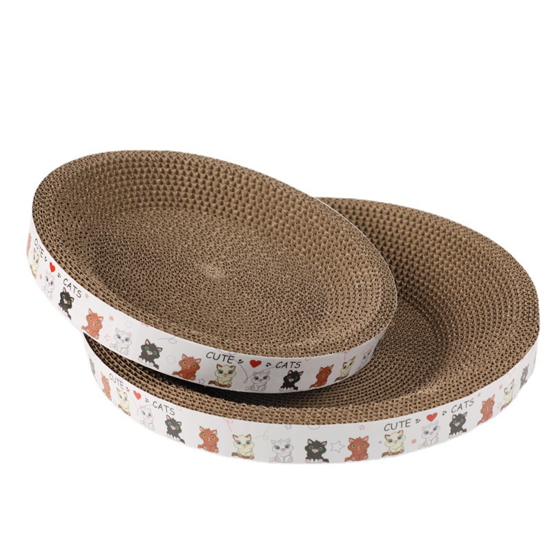 Pipitao Corrugated Round Cat Scratching Board, Scratch-Resistant Cat Toys, Cat Supplies, Large Quantities in Stock, Wholesale Bowl-Shaped Cat Claw Board