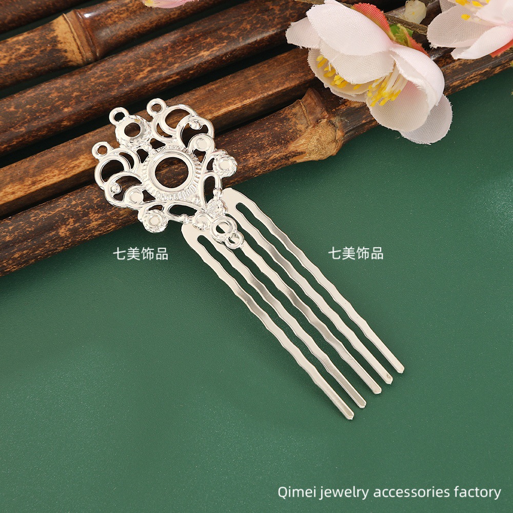 DIY Palace-Style Hair Comb Main Body Ornaments, Step Shake Comb Ornaments, Water Drop Pendants Can Be Paired with Bead Tassel Accessories