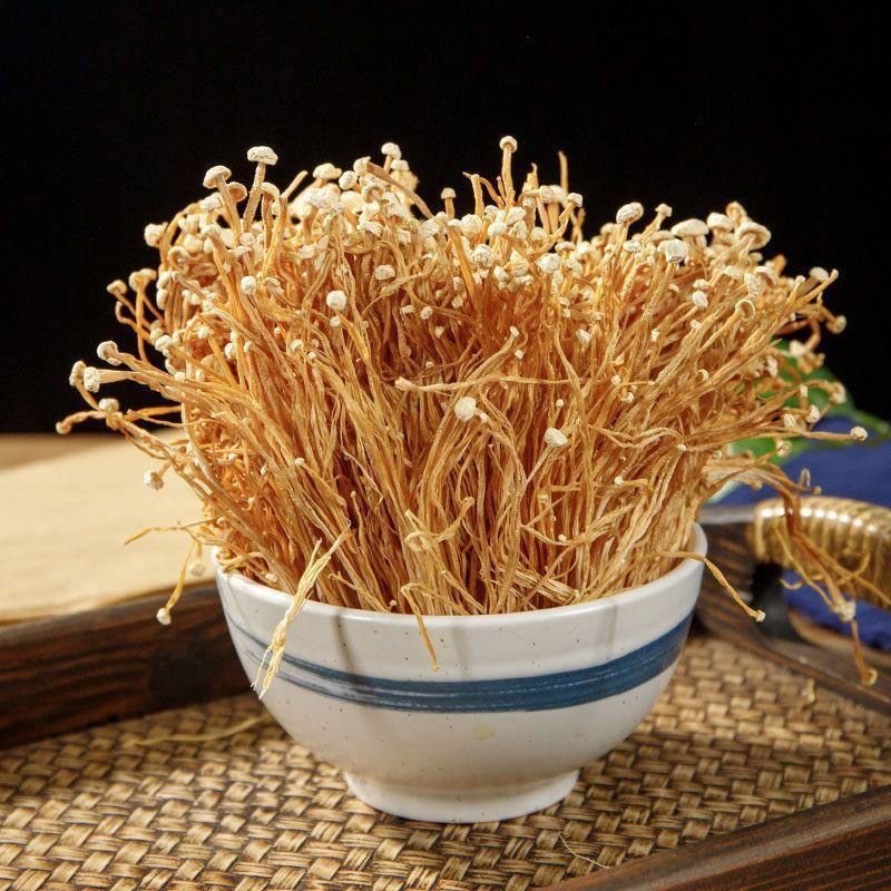 Direct Supply from Origin: Wholesale of Dried White Enoki Mushrooms from Gutian, Unopened, with Stems Removed, and Dried White Enoki Mushrooms, Agricultural Products Wholesale