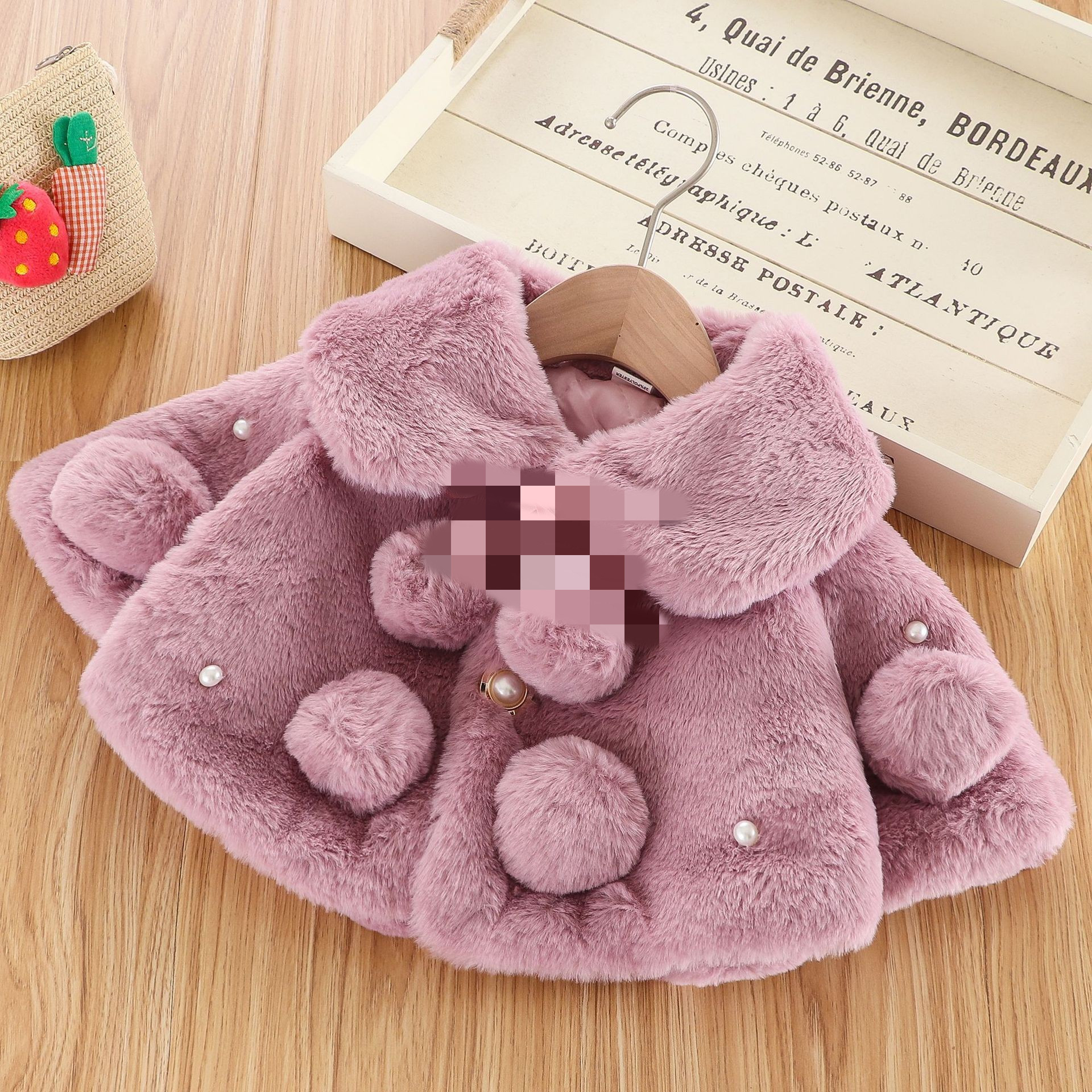 A799 foreign trade children's clothing wholesale baby Korean Princess warm cloak girl outfits children's clothing