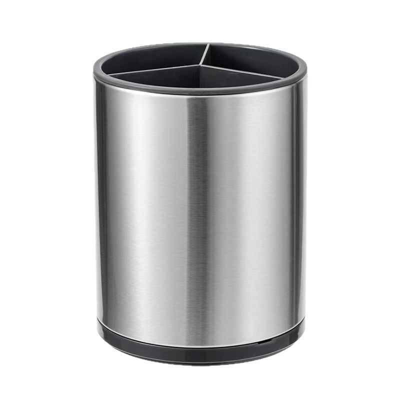 Multifunctional Rotating Kitchen Knife Storage Rack 360-Degree Rotating Knife and Fork Rack Creative Storage Tube Chopsticks Knife Holder