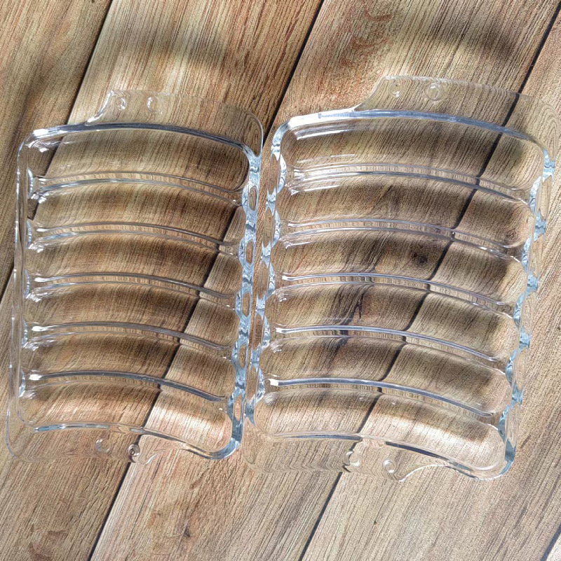 Phoenix Tempered Glass Plate Mold Plate Transparent Household Microwave Oven Available Heat-Resistant Glass Plate Sausage