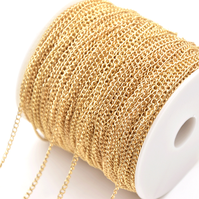 Encrypted Iron Chain Tail Chain DIY Jewelry Accessories Extension Chain Antique Tassel Clothing Material Necklace Bracelet in Stock