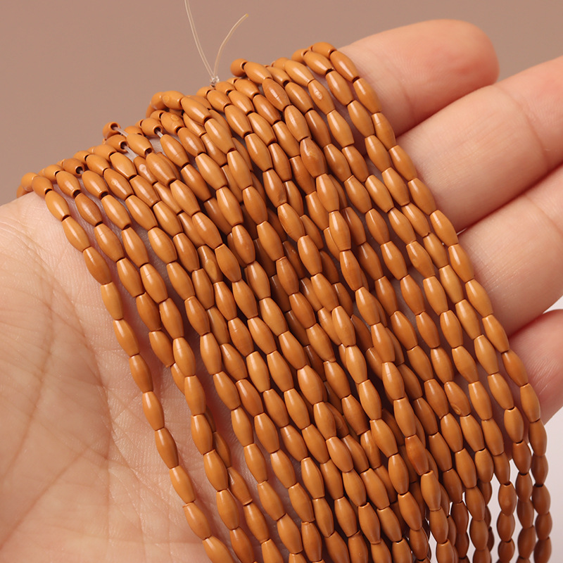 Wholesale olive stone carving small gourd multi-circle bracelet read beads sweater chain jewelry accessories text play bracelet with beads