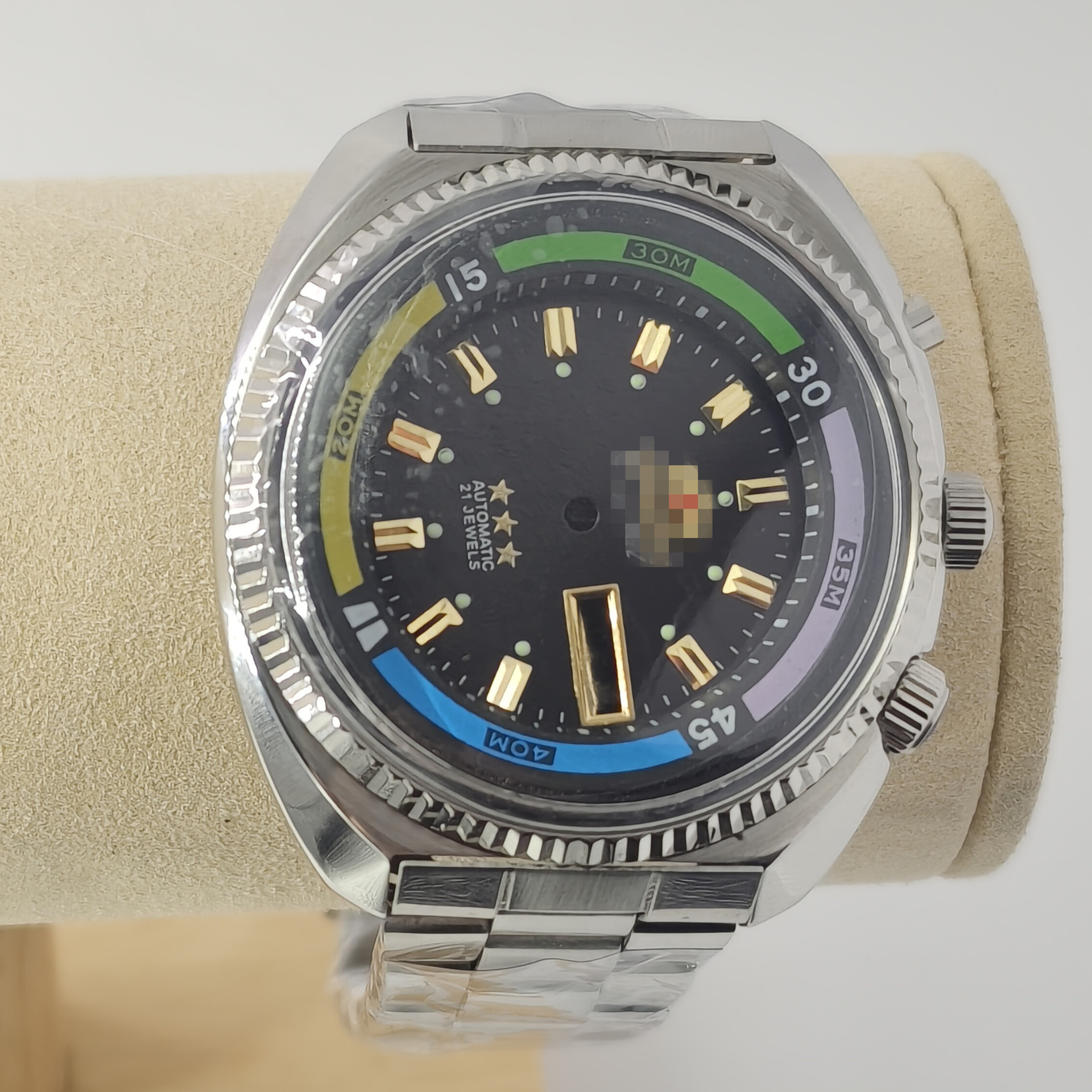 Watch Case Accessories Haiba Double Lion Case 46941/46943 Japanese Oriental Double Lion Case Organic Rubber Cover