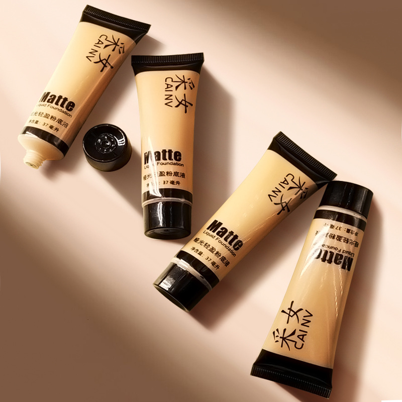European and American Liquid Foundation Bronze Yellow Black Skin Dark Skin Concealer Heading Concealer Wheat Tone and Liquid bb Cream