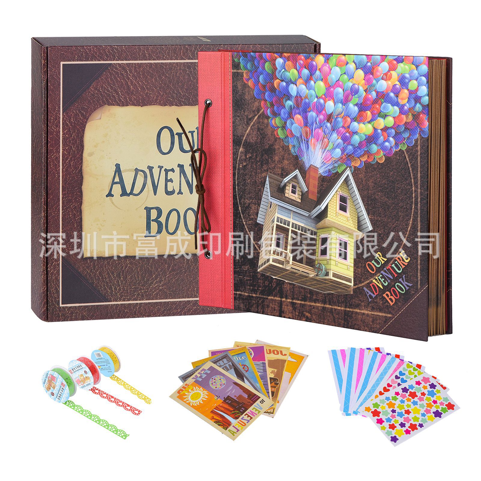 OUR Adventure DIY Photo Album Amazon Explosions Flying House Balloon House Kraft Paper Retro Handmade Tether