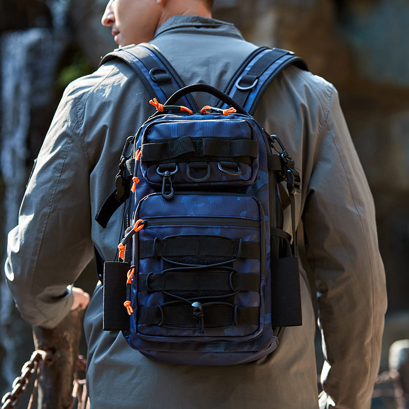 New Luya Crossbody Bag Single and Double Shoulders Travel Sports Large Capacity Chest Bag Men's Role Bag Multifunctional Waist Bag Outdoor Bag